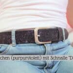 Rochen (purpurviolett) mit Schnalle Durin